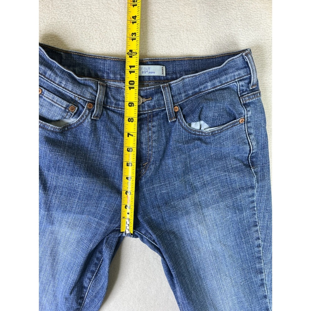 Levi's 515 Bootcut Jeans Women's 8 Short 30x30 Blue Denim Flaured Casual Y2K - Picture 11 of 16